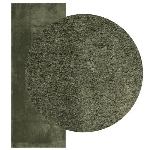 Gulvtæppe HUARTE 80×200 cm - kort luv, vaskbart, skovgrøn