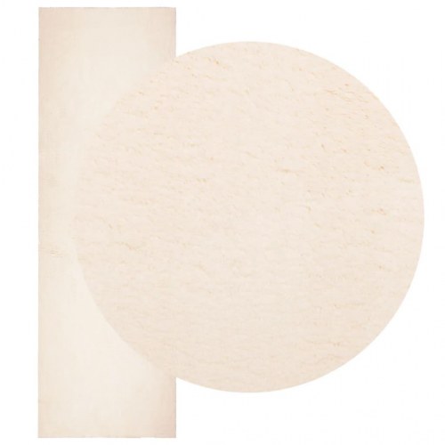 Gulvtæppe HUARTE 80×250 cm - kort luv, vaskbart, beige