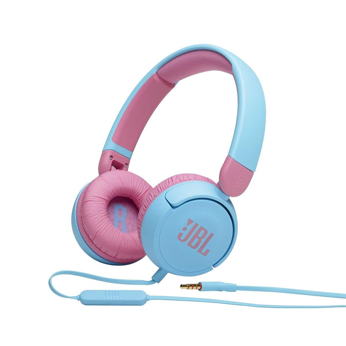 JBL JR310 hovedtelefoner med mikrofon - Blå/Pink
