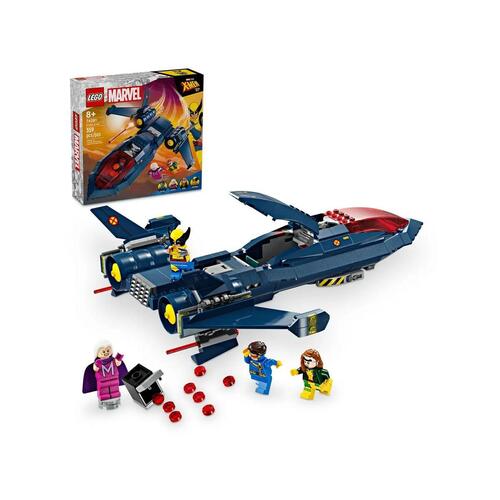 Lego Marvel 76281 X-Men X-Jet - Konstruktionssæt, 359 dele, multifarvet