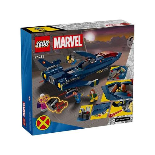 Lego Marvel 76281 X-Men X-Jet - Konstruktionssæt, 359 dele, multifarvet