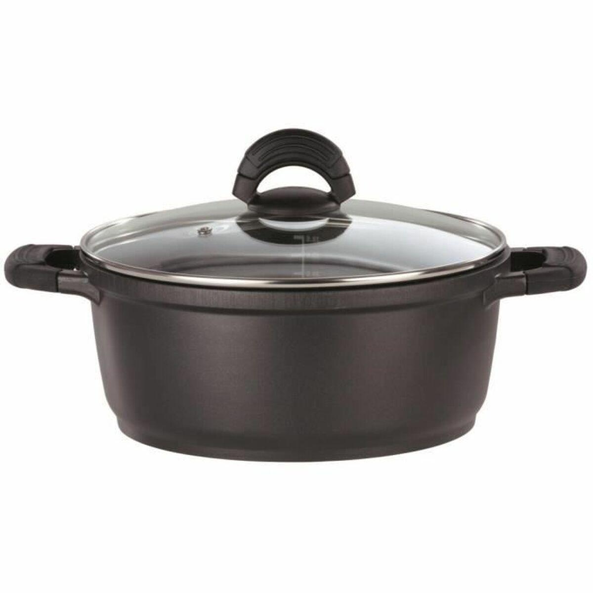 GSW stegegryde, støbt aluminium, sort Ø 28 cm