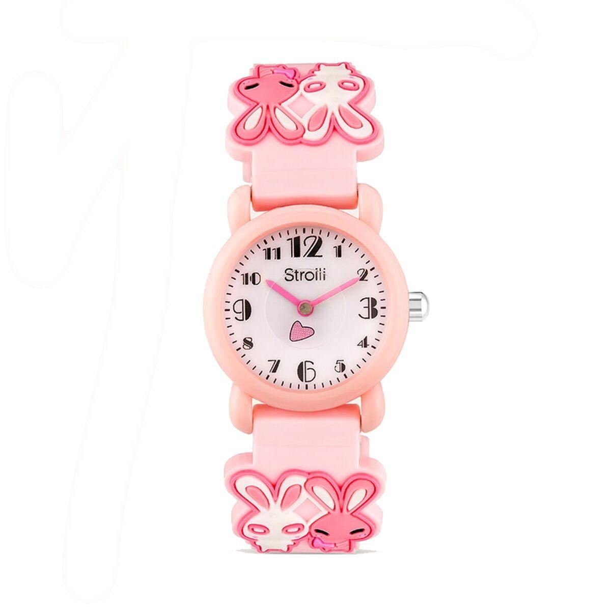Stroili børneur 1693659 - armbåndsur til små børn, pink