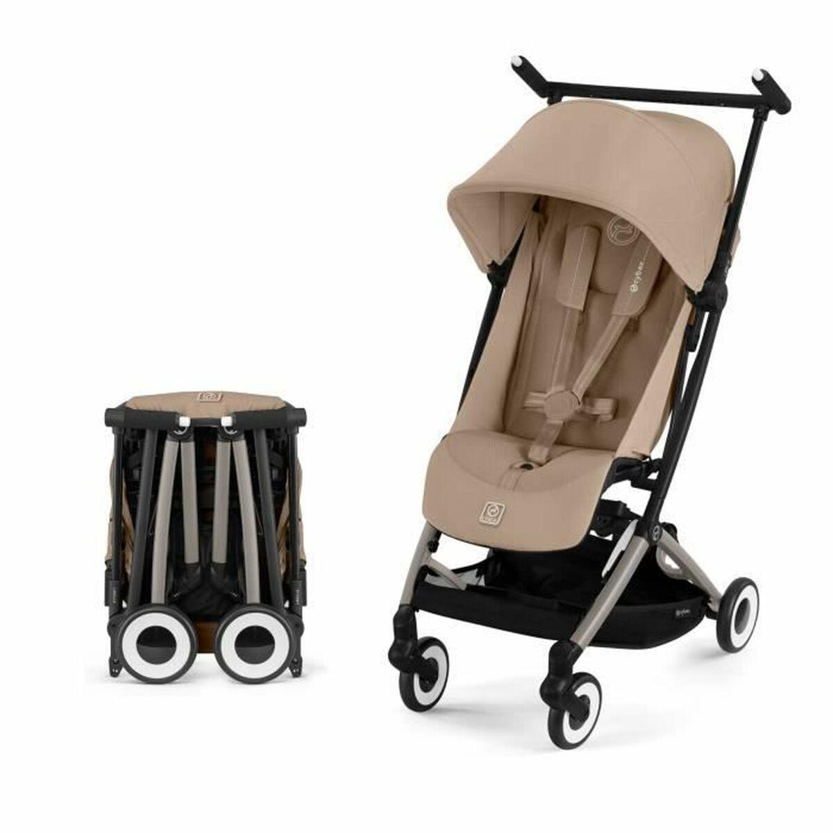 Cybex klapvogn - Beige, foldbar med fodstøtte