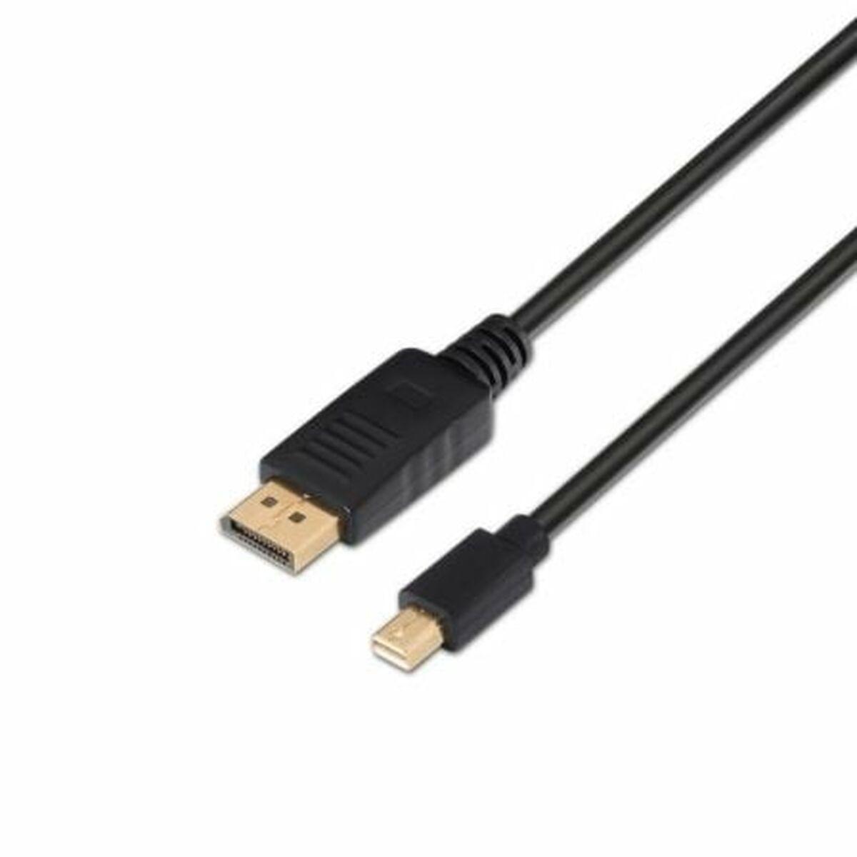 Aisens Mini DisplayPort til DisplayPort kabel 2 m - sort