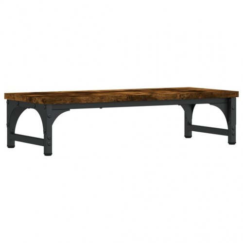 Skærmstander i konstrueret træ - 55 × 23 × 14 cm, røget egetræsfarve