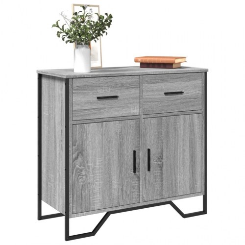 Skænk 79,5×35,5×74,5 cm i konstrueret træ - grå sonoma-eg