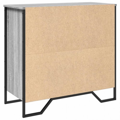 Skænk 79,5×35,5×74,5 cm i konstrueret træ - grå sonoma-eg