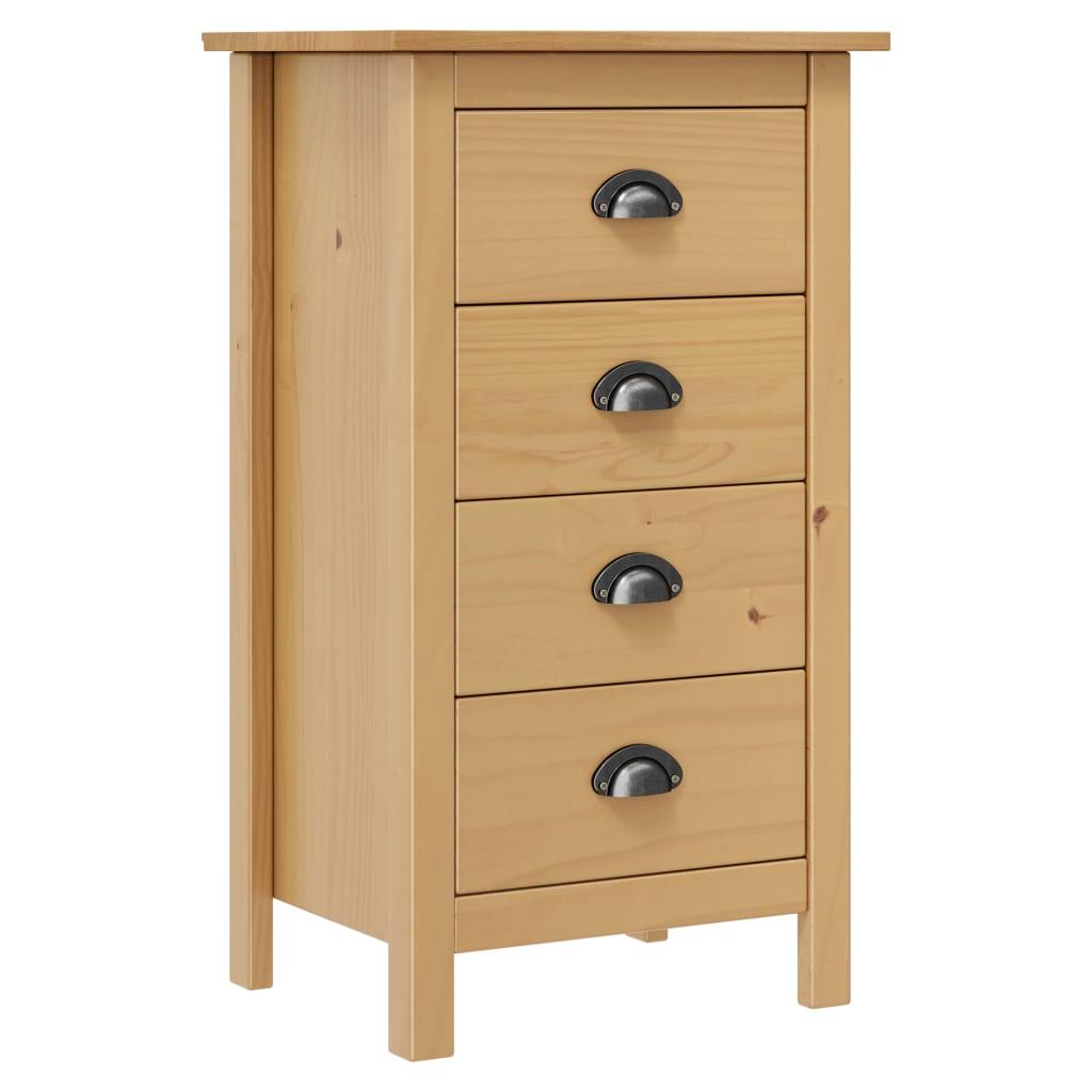 Skænk 46x35x80 cm massivt fyrretræ