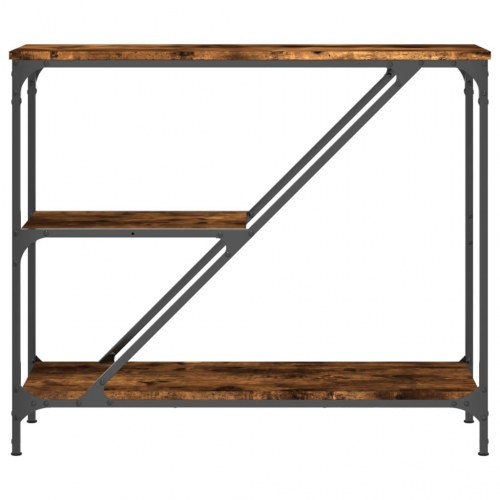 Konsolbord 88,5×30×75 cm i konstrueret træ - røget sonoma-eg
