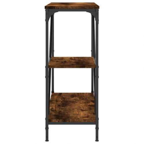 Konsolbord 88,5×30×75 cm i konstrueret træ - røget sonoma-eg