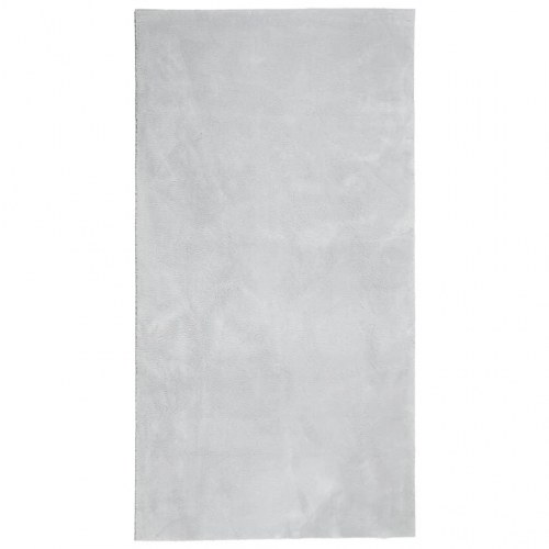 Gulvtæppe HUARTE 80×150 cm - kort luv, vaskbart, grå