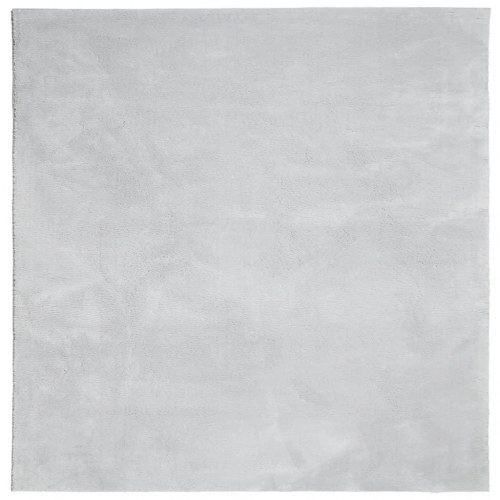 Gulvtæppe HUARTE - 120x120 cm, kort luv, vaskbart, grå