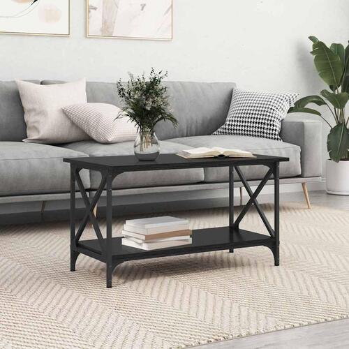 Sofabord Sort eg 80 x 45 x 45.5 cm Konstrueret træ