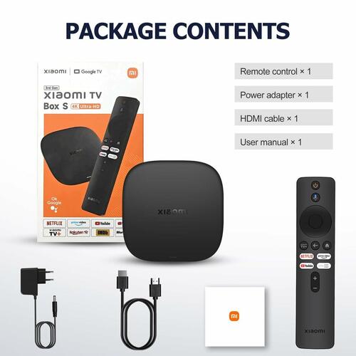 Xiaomi TV Box S (3. gen) - 4K streaming-enhed