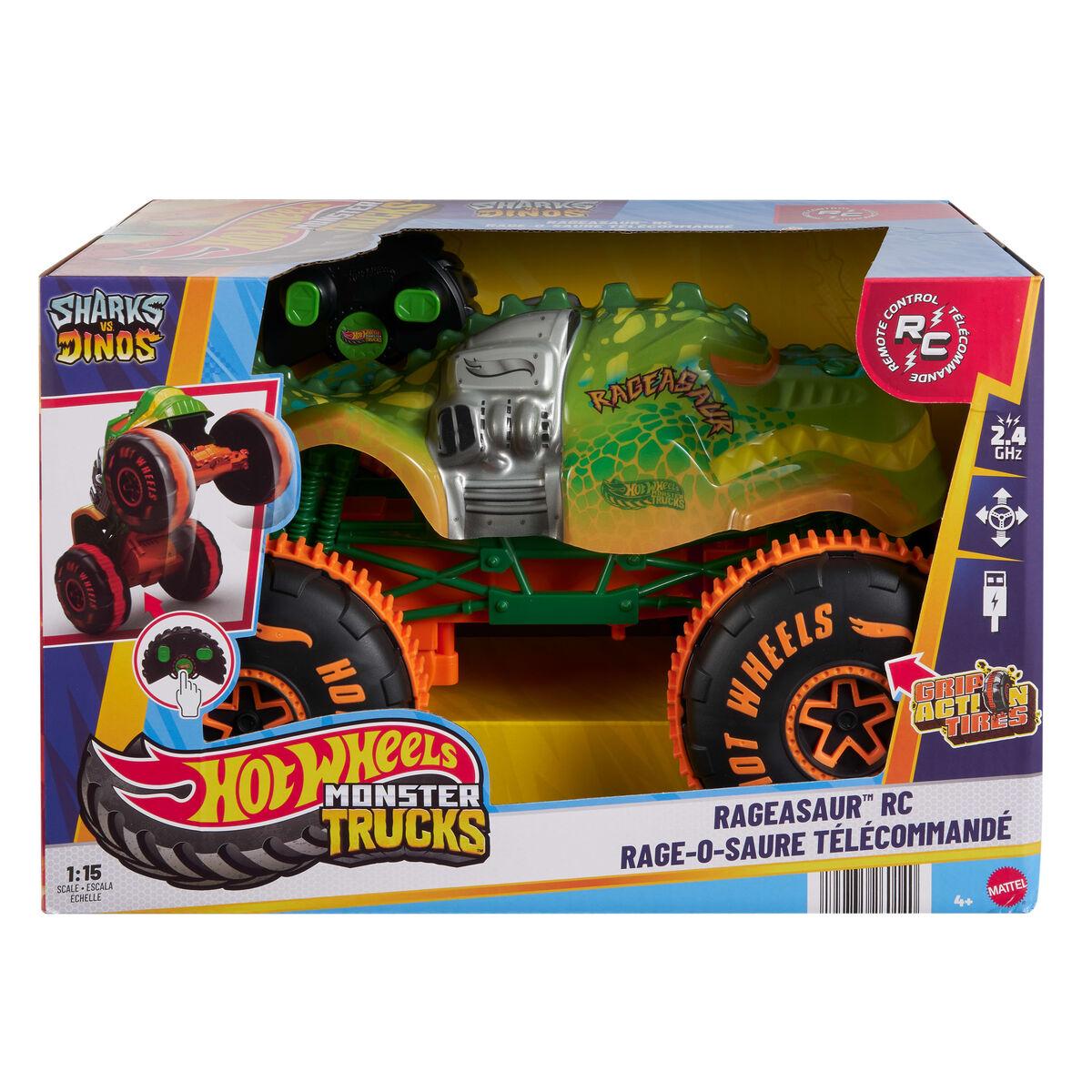 Hot Wheels fjernstyret bil Monster Trucks Smash-O-Saurus 1:15