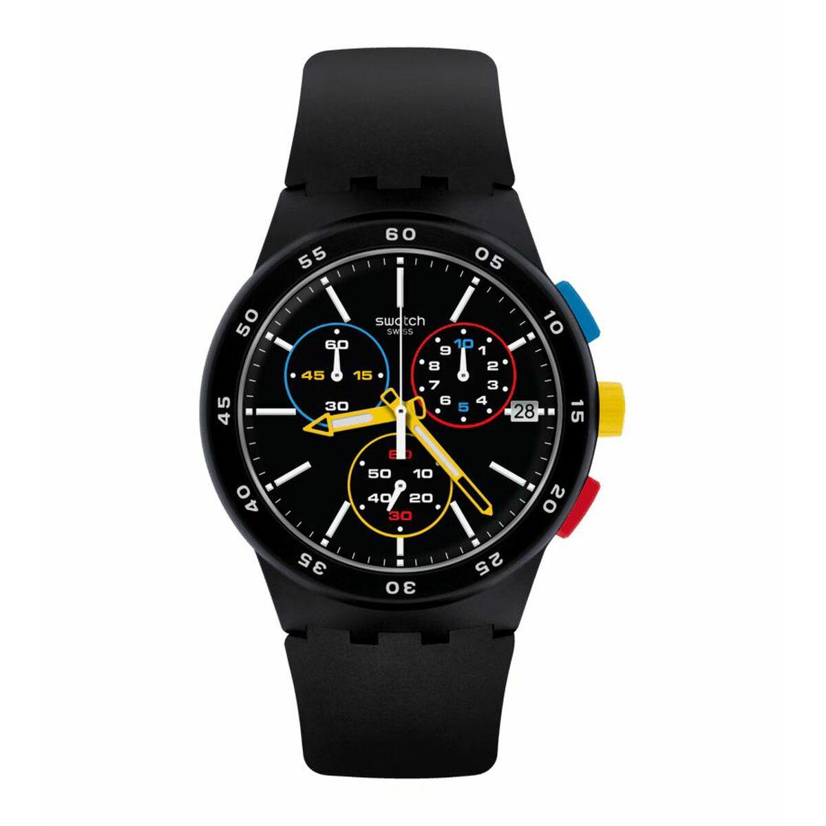 Swatch unisex armbåndsur SUSB416 - Ø 42 mm, sort