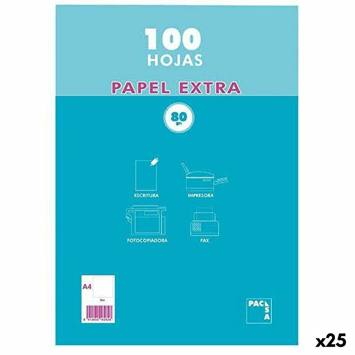 Pacsa EXTRA kopipapir A4, hvid - 100 ark (25 pakker)