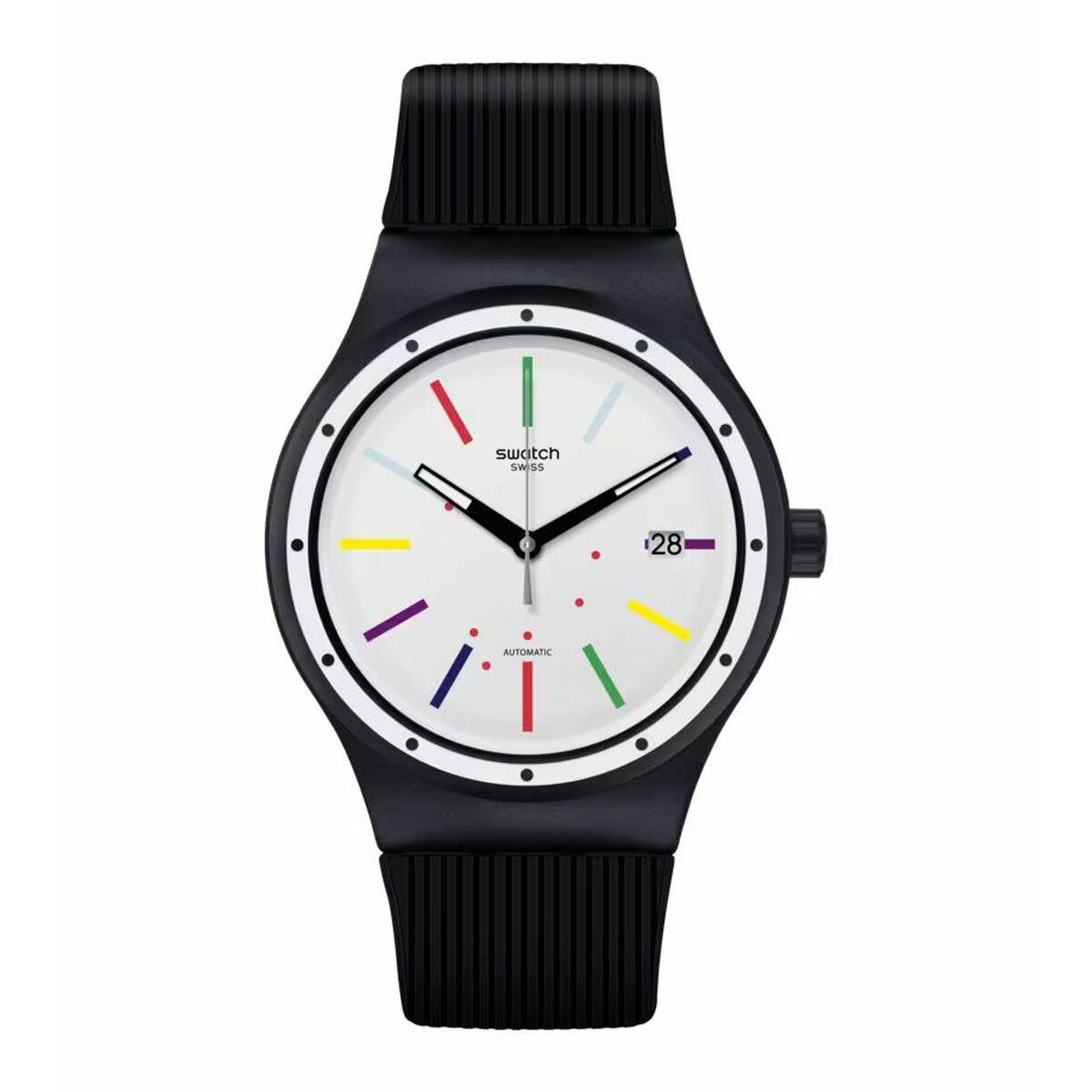 Swatch unisex armbåndsur - automatisk, sort rem