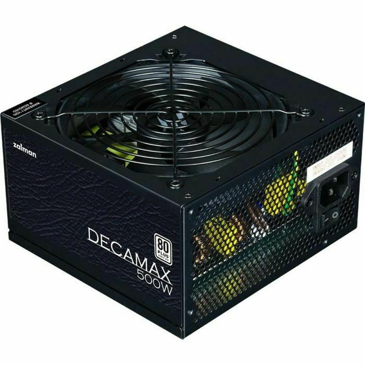 Zalman DecaMax 500W ATX strømforsyning - 80 PLUS, 12 cm blæser