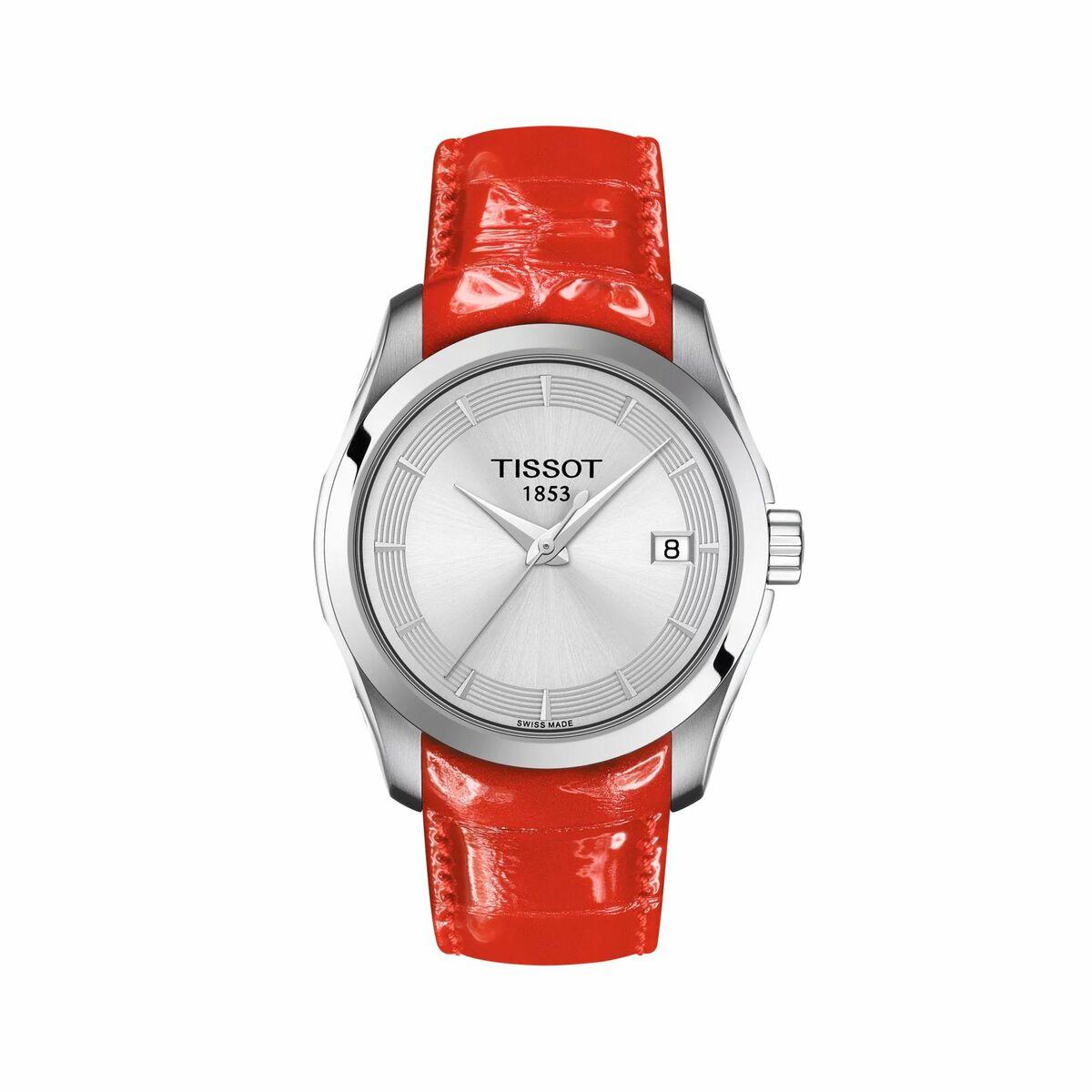 Tissot dameur T0352101603101 - 32 mm, rød læderrem