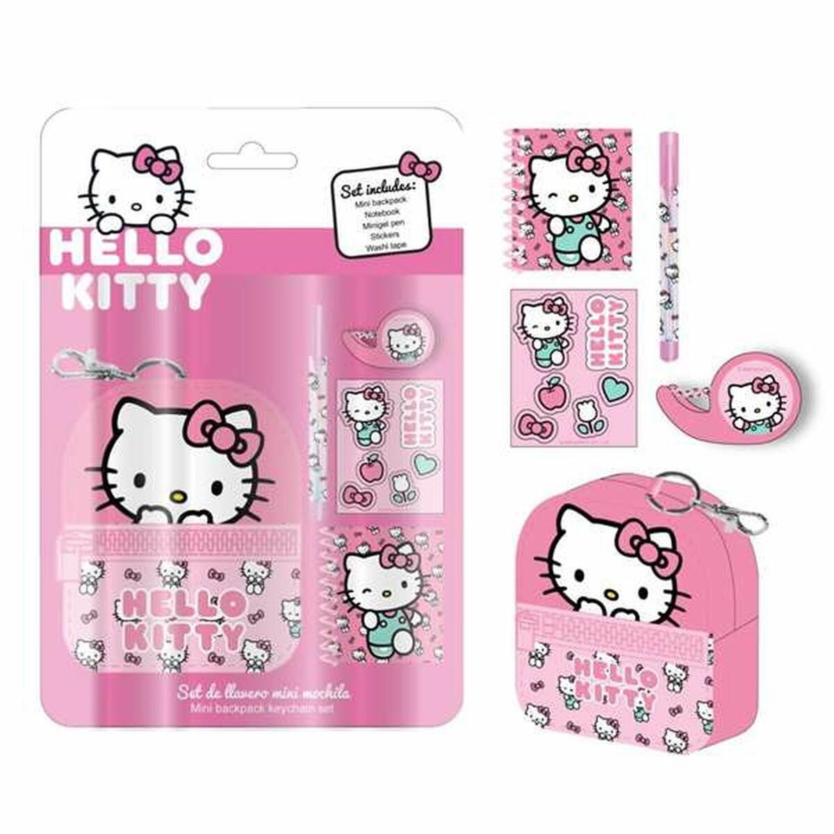 Hello Kitty stationært sæt - 5 dele, pink