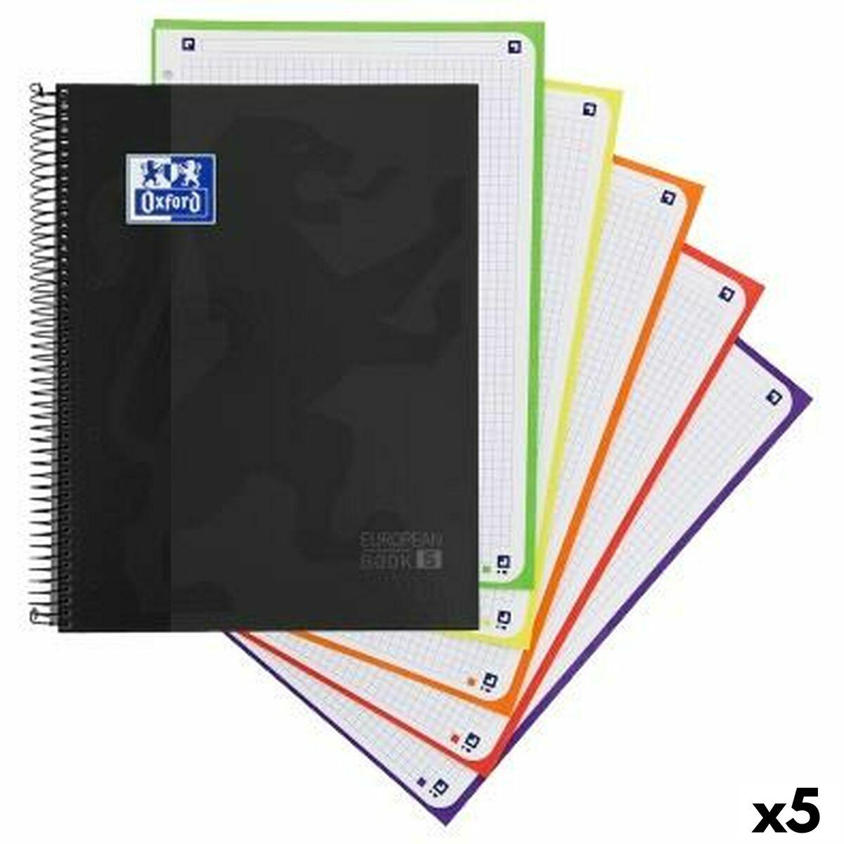 Oxford Classic EuropeanBook ringbog A4, sort - 120 ark (5-pak)
