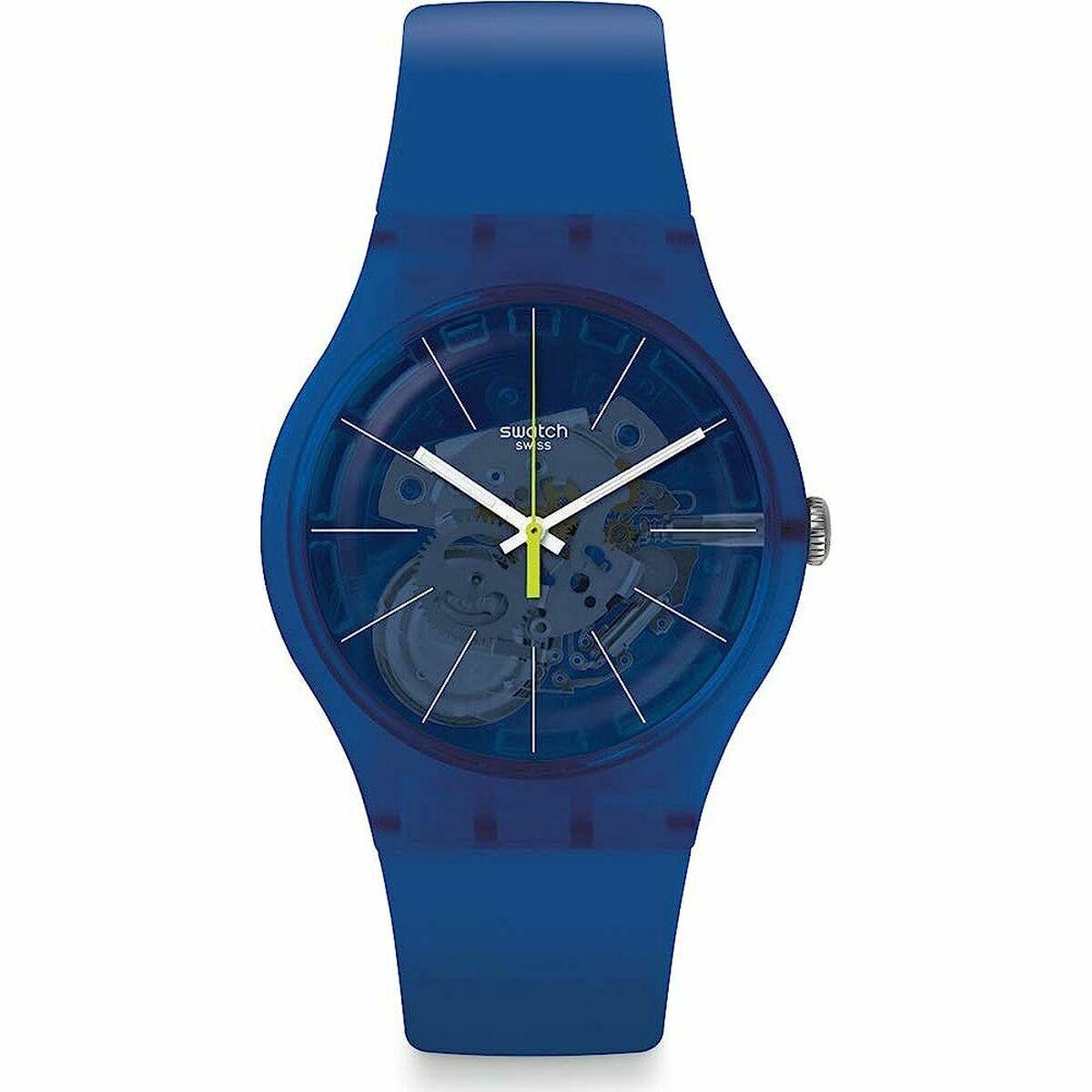Swatch herreur BLUE SIRUP 41 mm - blå armbåndsur til mænd
