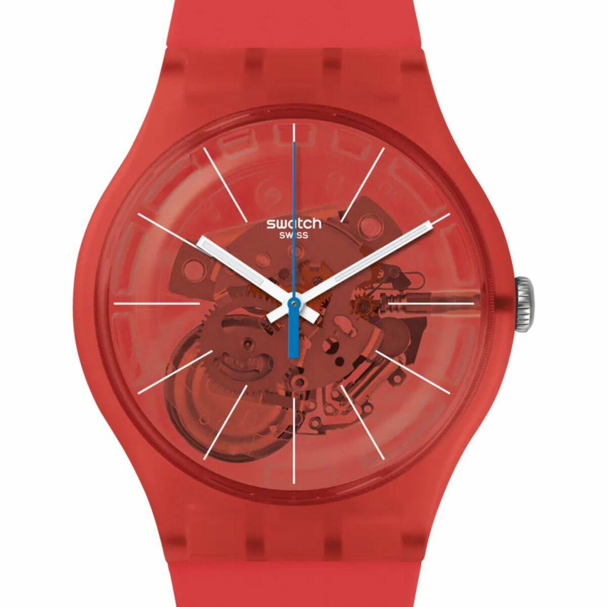 Swatch herreur - rød (Ø 41 mm)