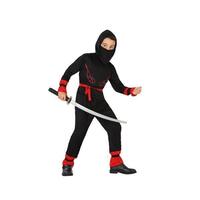 Kostume til børn Ninja 5-6 år