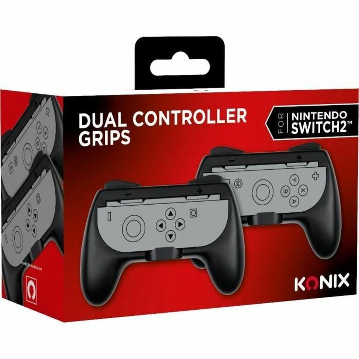 KONIX Joy-Con dual greb - sort (2 stk.) billede
