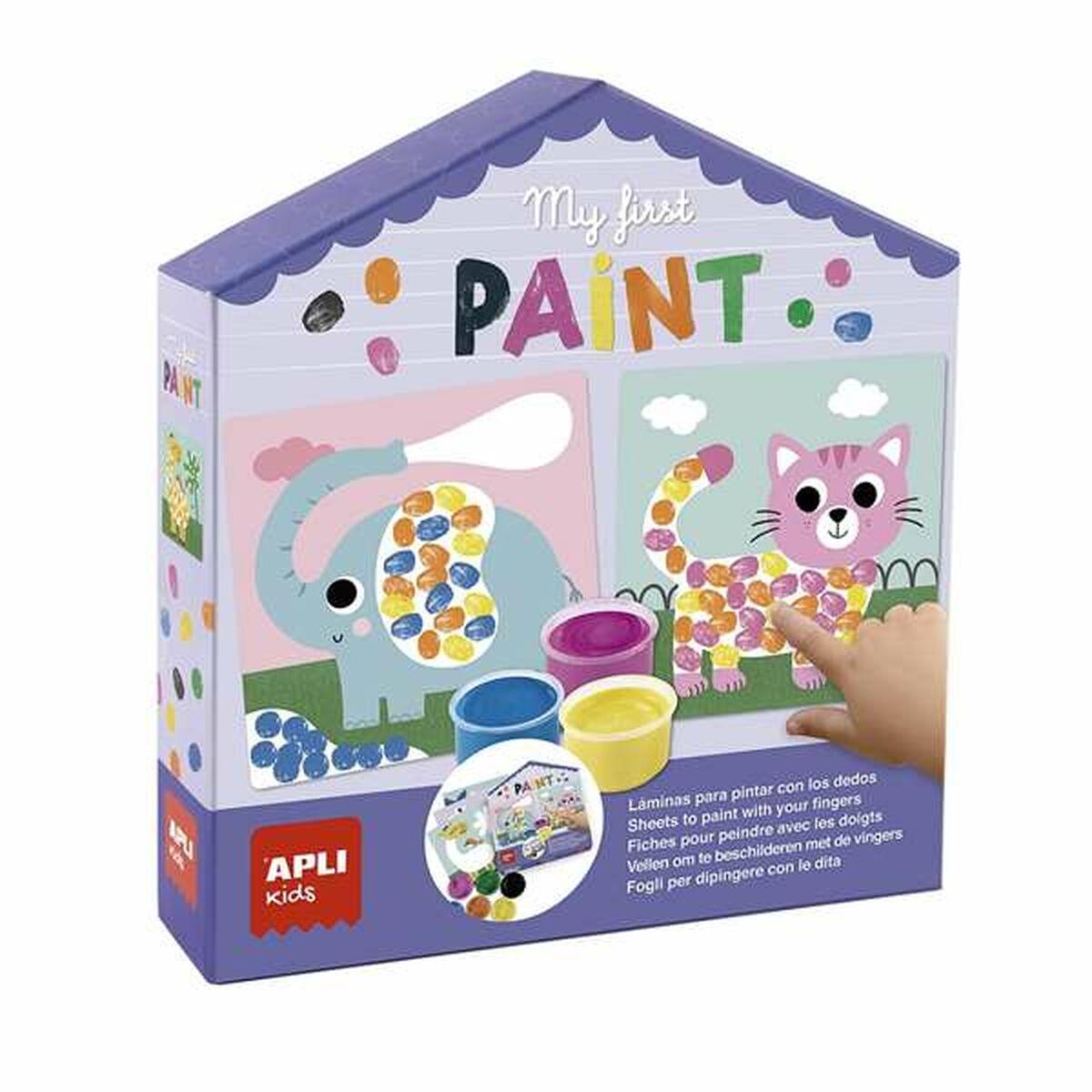 Apli My First Paint - håndværksspil til fingermaling, multifarvet (+3 år)