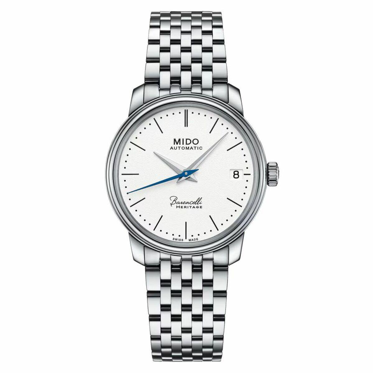 Mido Baroncelli Heritage herreur M0272071101000 - automatisk, stål, hvid skive