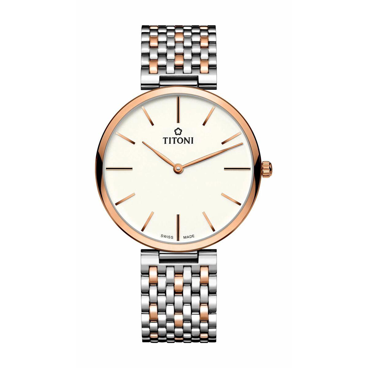 Titoni herreur TQ52718SRG-606 - armbåndsur Ø 37 mm