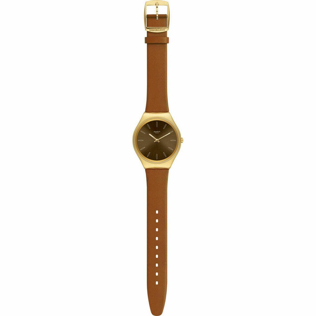 Swatch unisex armbåndsur - brun skive, Ø 38 mm