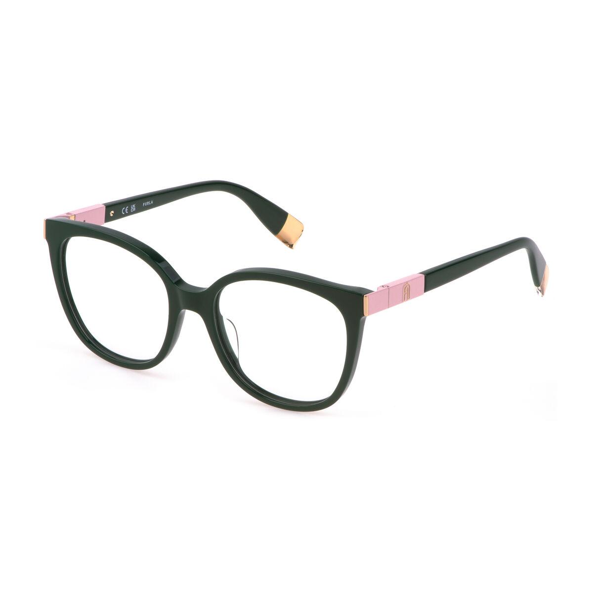 Furla VFU720 brillestel - sort acetat, ø 54 mm