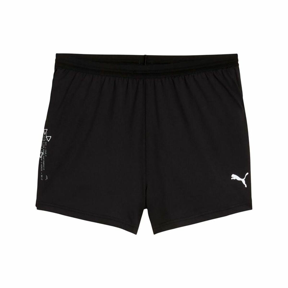 Puma Run Knit 3” Split løbeshorts til mænd, sort (L)
