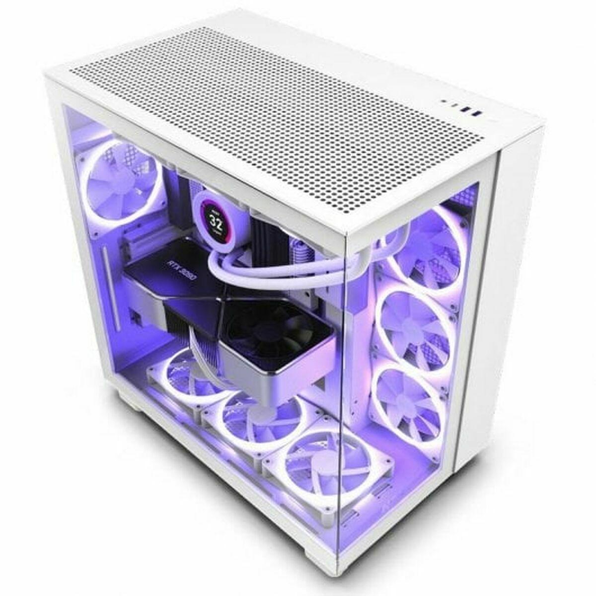 NZXT H9 Flow ATX semi-tårn - hvid billede