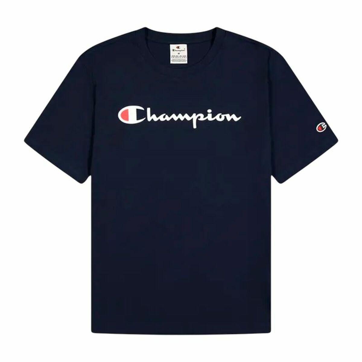 Champion Crewneck T-shirt til mænd - marineblå, M