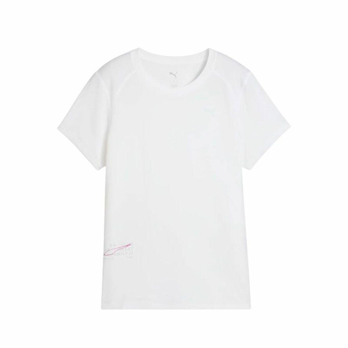 Puma Run Graphic Mesh kortærmet løbe-T-shirt til kvinder - Hvid, M