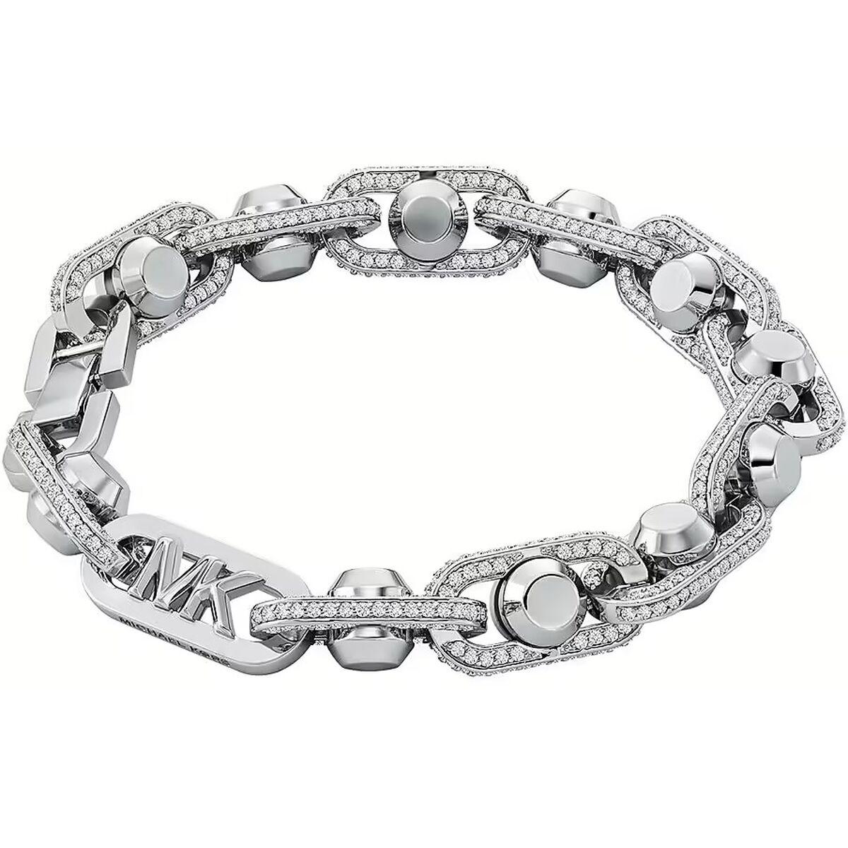 Michael Kors Astor Link armbånd til mænd - rustfrit stål, sølvfarvet