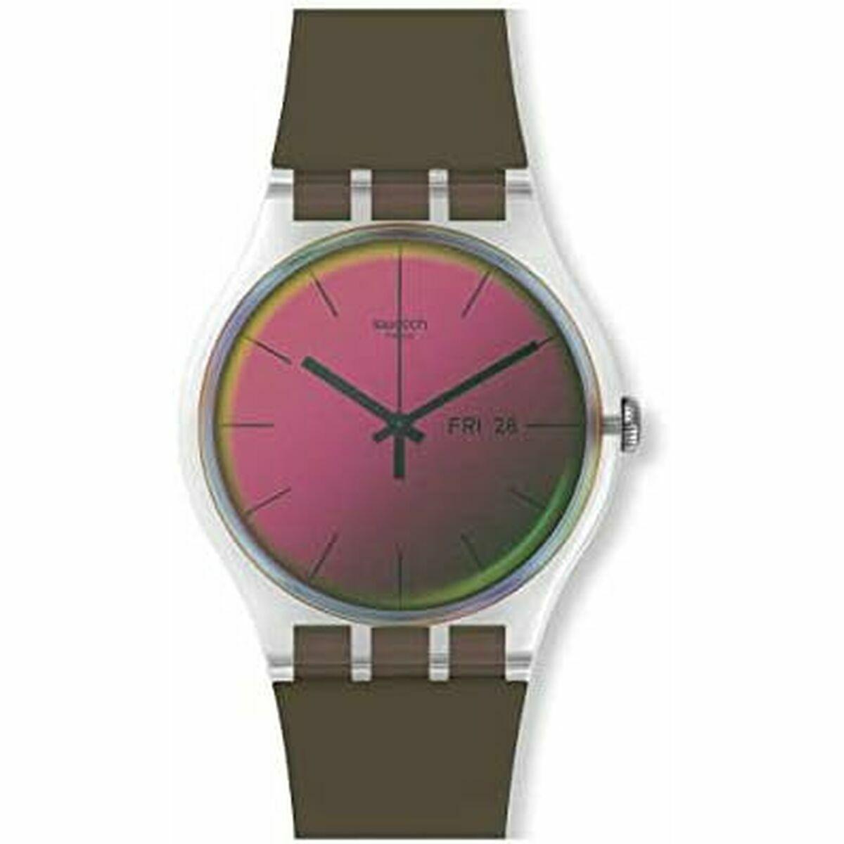 Swatch herreur - armbåndsur Ø 41 mm, pink skive