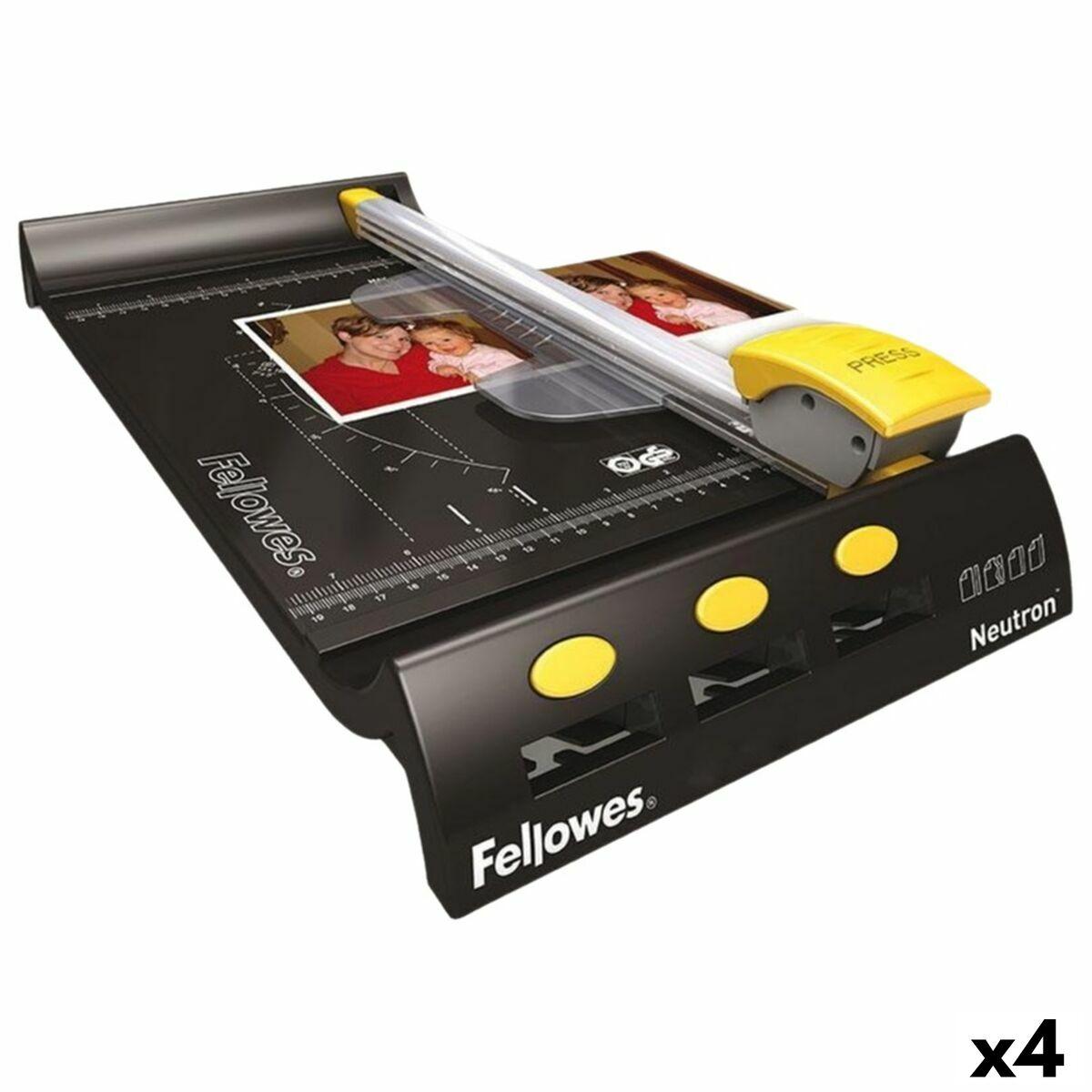 Fellowes Neutron rulleskærer A4 - sort/sølv (4 stk.)