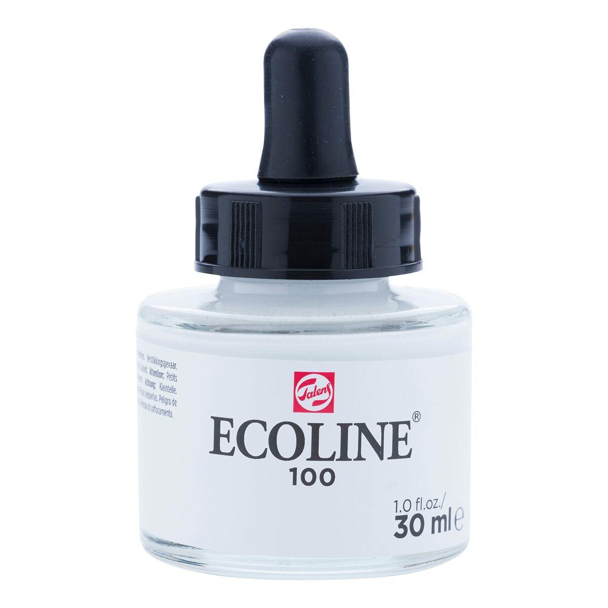 Talens Ecoline akvarelfarve - Hvid 30 ml (3 stk.)