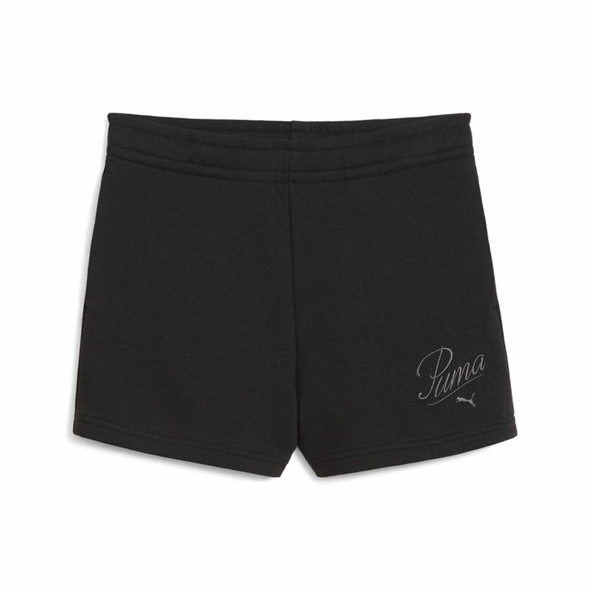 Puma Essentials Script shorts til piger, sort (13-14 år)