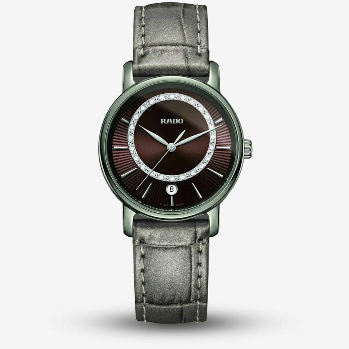 Rado dameur R14064735 - brun skive, Ø 33 mm