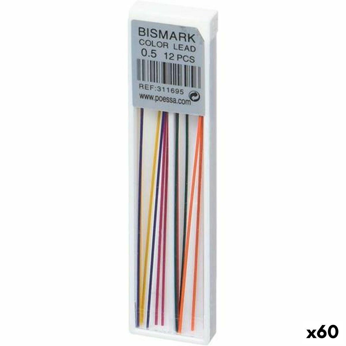 Bismark farvede stiftrefiller 0,5 mm - 60 stk.