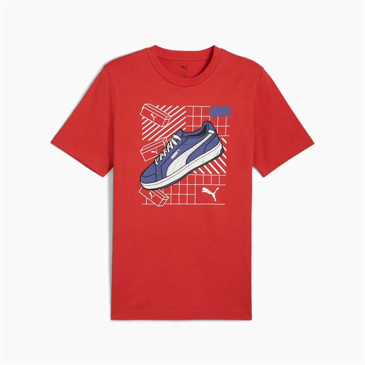 Puma Graphics kortærmet T-shirt til mænd - Rød (L)