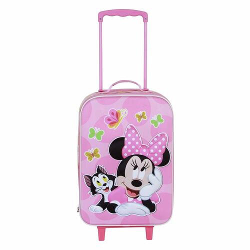 Minnie Mouse trolleykuffert - pink, 33 × 17 × 52 cm