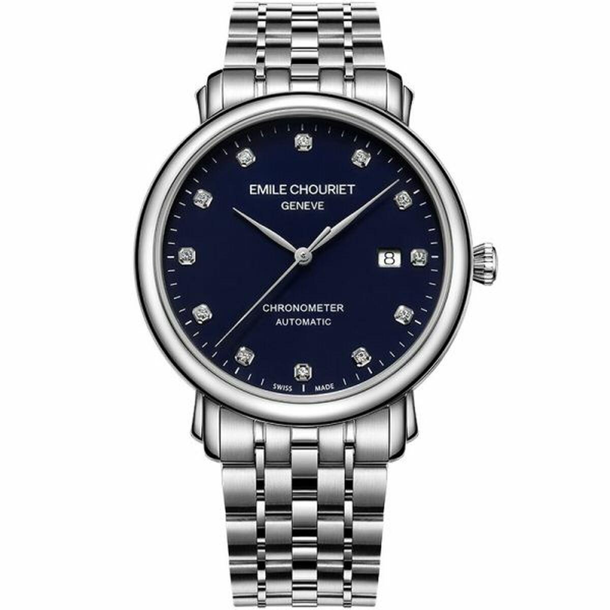Emile Chouriet herreur 00.1168.G40.6.6.97.6 - automatisk, blå skive (Ø 40 mm)